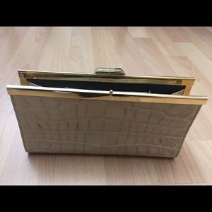 Dooney & Bourke crocodile leather medium clutch